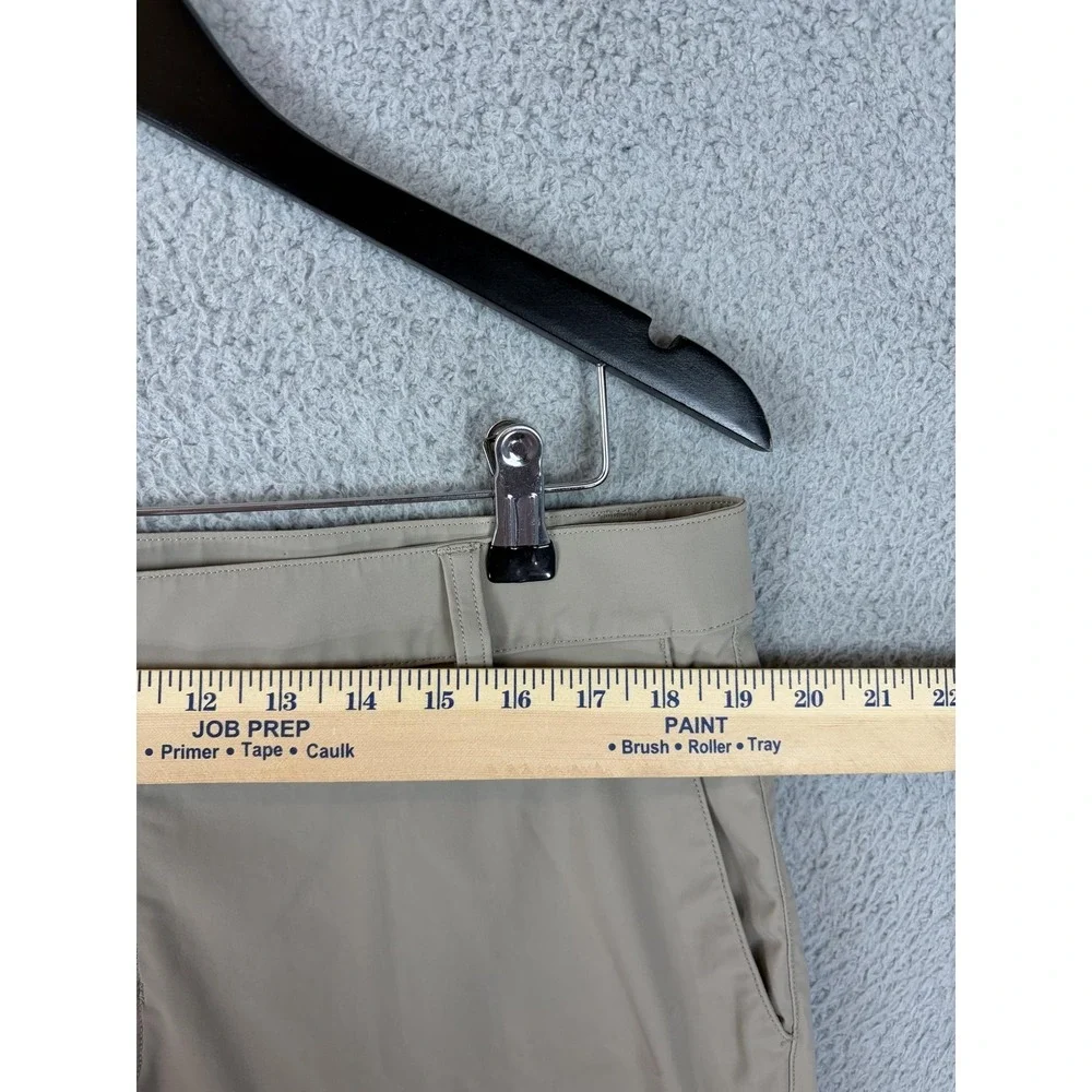 Rhone Commuter Shorts Mens 36 Beige Performance Nylon Stretch Chino 9